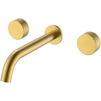 Смеситель для раковины Boheme Stick Spirale 152-2-MG.4 встраиваемый, золотой матовый