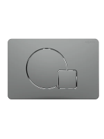 Кнопка смыва для инсталляции Aquatek KDI-0000070 для унитаза, АБС-пластик, цвет матовая оружейная сталь