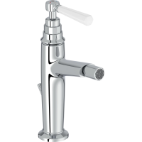 Смеситель Jacob Delafon Cleo 1889 E24310-CP для биде, с донным клапаном, хром/белый