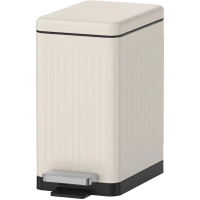 Мусорное ведро Weltwasser WW MAGY MK 10L с педалью, молочное белое