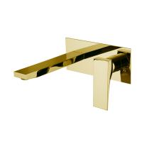 Cмеситель Fima Carlo Frattini Zeta F3971WLX5OR для раковины, встраиваемый, излив 20 см, золото