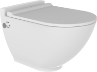 Унитаз подвесной Bien Harmony HRKA052N5VE0W5000 подвесной, безободковый, с функцией биде, со смесителем, с тонким сиденьем микролифт, белый