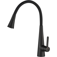 Смеситель для кухни Rose R213H с гибким изливом, черный матовый
