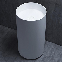 salini salini armonia раковина напольная 45х45х85см, материал: s-stone, слив в стену, цвет: белый матовый