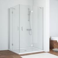 Душевой уголок Vegas Glass AFA-F 110*100 07 01 профиль матовый хром, стекло прозрачное