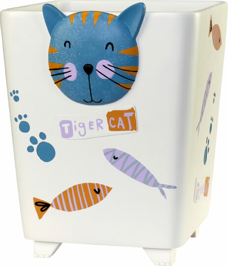 Ведро для мусора Creative Bath Kitty KTY54MULT белое, 5 л