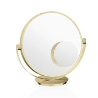Зеркало косметическое Decor Walther Club Vanity 0122982 настольное, 43 см, увел. x5, золото матовое