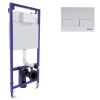 Инсталляция Berges Novum L4 040214 для унитаза с Белой клавишей смыва