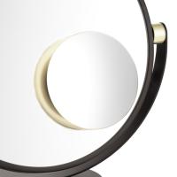 Косметическое зеркало Decor Walther Club Vanity Plus 0123082 дополнительное, подвесное, 15 см, магнитное, увел. x5, золото матовое