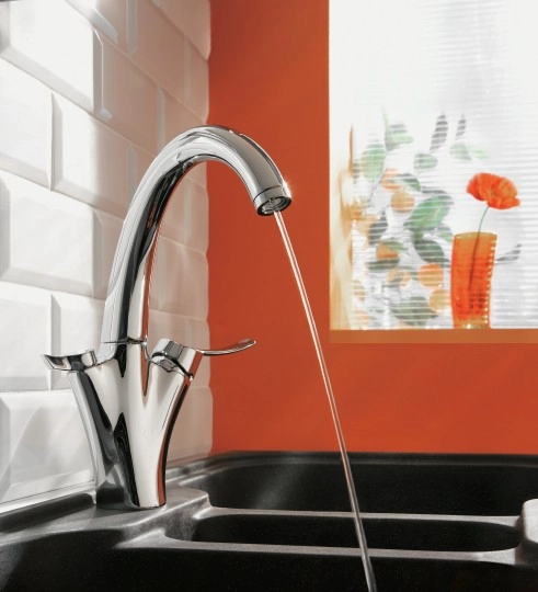 смеситель для кухни jacob delafon carafe e18865-cp, хром