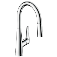 Смеситель для кухни с выдвижным душем Hansgrohe Talis M51 72813000, хром