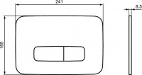 кнопка для инсталляции ideal standard oleas™ p3 r0124jg