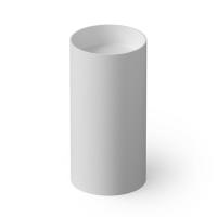 Раковина Dea Design Pedestal Basin DD2012 450 18 напольная, без отв., Glasstech, прозрачная смола, Ø45хh90см, , белый