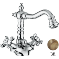 Смеситель Webert Ottocento OT710402065 для биде, с донным клапаном, бронза