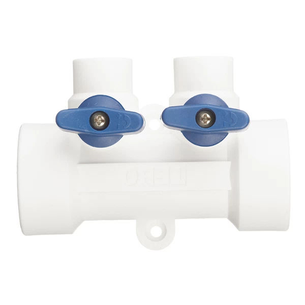 коллектор полипропиленовый tebo 40 мм х 2 выхода 20 мм (trd0000025515)