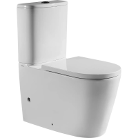 Унитаз напольный Arrow AB2231H безободковый, без бачка, с сиденьем микролифт, белый