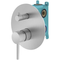 Смеситель для ванны Plumberia Selection IXO KIT1901CS встраиваемый, матовый хром