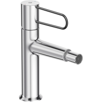 Смеситель Jacob Delafon Odeon Rive Gauche E21033-BL-CP для биде, с донным клапаном, хром/черный