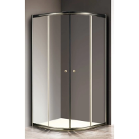 Душевой уголок Cezares Giubileo R2 80x80 GIUBILEO-R-2-80-SCORREVOLE-C-Br прозрачное стекло профиль Бронза