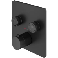 Термостат для ванны Plumberia Selection PSBOX PSB2902NO встраиваемый, черный матовый
