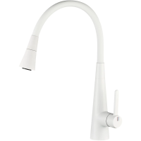 Смеситель для кухни Rose R213C с гибким изливом, белый