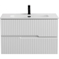 Тумба под раковину Cezares Duet-N 80 DUET-N-800-2C-SO-BL подвесная Bianco Lucido