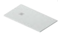 Душевой поддон, Artceram, Lapis Overview, шгв 1400*800*30, с антислипом, цвет-Gravel matt