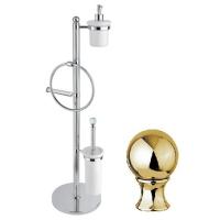 Комплект для туалета золото 24 карат, металл Cezares Olimp OLIMP-WBD-03/24-M
