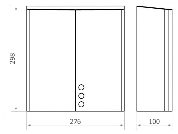 Сушилка для рук Nofer Thin evo 01610.S матовая