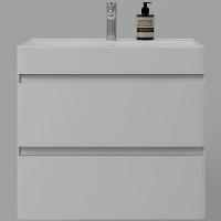 Тумба под раковину Style Line Атлантика 70 Люкс Plus СС-00002339 подвесная Белая матовая антискрейтч