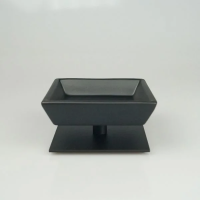 Мыльница Stil Haus Urania 616(23-NEOP) настольная, черный матовый