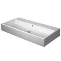 Duravit Vero Air Раковина 100cm, с переливом, с площадкой, без отв. под смеситель, на столешницу, белая