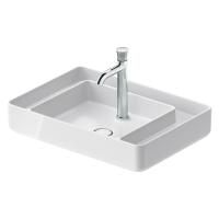 Раковина Duravit Bento Starck Box 2381652071 накладная 650х460мм,, с 1 отв под смеситель, белая с покрытием HygieneGlaze