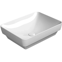 Раковина GSI Pura 884711 накладная, 50x38 см, Bianco lucido (Белый глянец)