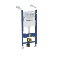 Инсталляция для унитазов Geberit Delta 458.149.21.1 с клавишей смыва Хром глянцевый.