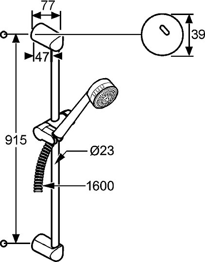 душевой гарнитур kludi zenta 6074005-00