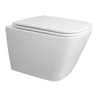 Унитаз Azario Teramo AZ-0052-UQ3 подвесной, безободковый, с сиденьем микролифт, слив "Торнадо", 49х34х35 см, белый