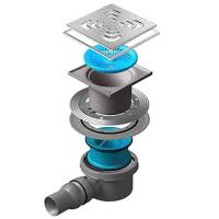 Душевой трап 144x144/50 мм Pestan Confluo Standard Square Mask 1 13000073, хром