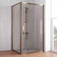 Душевой уголок Vegas Glass ZP+ZPV 100*100 05 05 профиль бронза, стекло бронза