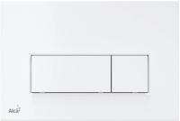 Кнопка для инсталяции AlcaPlast Thin M570 для унитаза, пластиковая, белый