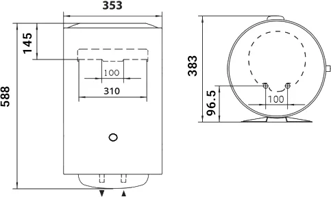 накопительный водонагреватель ariston pro1 r inox abs v slim 2k pro1 r inox abs v slim 2k 30 v