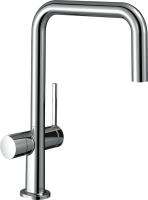 Смеситель Hansgrohe Talis M54 72807340 для кухни, с подключением к фильтру, цвет брашированный черный хром