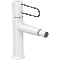 Смеситель Jacob Delafon Odeon Rive Gauche E21033-BL-00 для биде, с донным клапаном, белый/черный