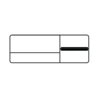 Релинг 34см Bertocci Fly 149 1504 0800, для аксессуаров, с полотенцедержателем и бумагодержателем, DX, цвет: черный матовый