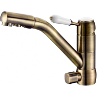 Смеситель для кухни с подключением к фильтру ZorG Sanitary ZR 400 KF-46-BR