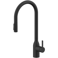 Смеситель для кухни Paulmark UNIVERSAL Un213880-AN, с выдвижным изливом, цвет антрацит