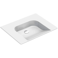 Раковина GSI Community 7632111 подвесная, 70x55 см, Bianco lucido (Белый глянец)