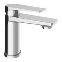 Смеситель Aqueduto Linha LIN0200 для раковины, без донного клапана, хром