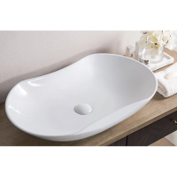 Раковина накладная BelBagno 66 BB1334, белая