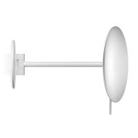 Косметическое зеркало Decor Walther Round SPT 72 0122850 настенное, без подсветки, увел. 5x, 22.4 см, матовый белый
